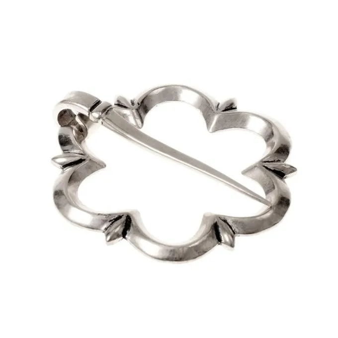 14ème Siècle Broche Gothique, Argentait 1 14ème Siècle Broche Gothique, Argentait