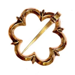 14ème Siècle Broche Gothique, Bronze