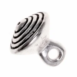 15e Siècle Bouton D'étain Avec Des Rainures, Ensemble De 5