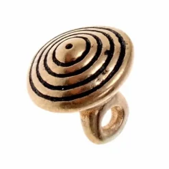 15ème Siècle Bouton De Bronze Avec Des Rainures, Lot De 5 -Promos Halloween Boutique 15eme siecle bouton de bronze avec des rainures lo 2