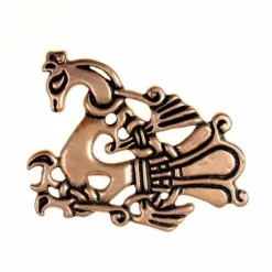 Broche Paon Viking, Argentait