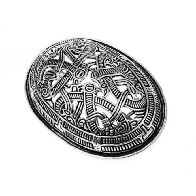 Broche Tortue Viking De Style Jellinge, Argentait, Prix Par Pièce 1 Broche Tortue Viking De Style Jellinge, Argentait, Prix Par Pièce