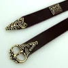 Ceinture De Luxe Viking Style Borre, Marron, Argenté 5 Ceinture De Luxe Viking Style Borre, Marron, Argenté -Promos Halloween Boutique ceinture de luxe viking style borre marron argente