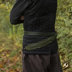 Epic Armoury Ceinture D'épée Tressée, Verte -Promos Halloween Boutique ceinture depee tressee verte 2