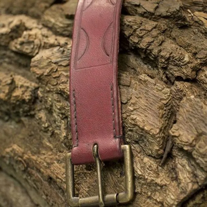 Epic Armoury Ceinture En Cuir Aruthia, Rouge 2 Epic Armoury Ceinture En Cuir Aruthia, Rouge – Image 2