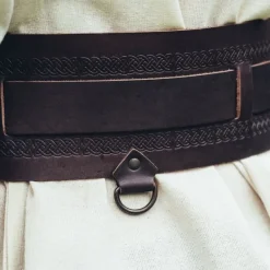 Leonardo Carbone Ceinture Viking Sigrid, Marron Foncé -Promos Halloween Boutique ceinture viking sigrid marron fonce 4