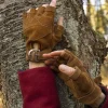 Epic Armoury Gants Sans Doigts En Cuir Suédé, Marron -Promos Halloween Boutique gants sans doigts en cuir suede marron