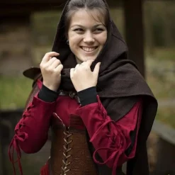 Epic Armoury Hood Assassins Creed, Brun Foncé -Promos Halloween Boutique hood assassins creed brun fonce 5