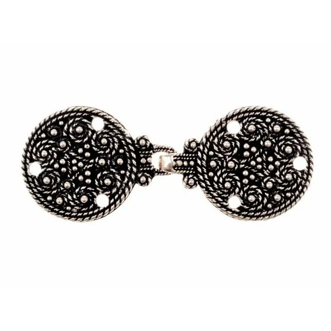 Manteau Viking Fermoir Birka, Argenté 1 Manteau Viking Fermoir Birka, Argenté